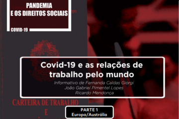 Covid 19 e relações de trabalho europa e austrália