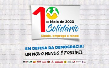 CUT cartaz primeiro de maio solidario 2020
