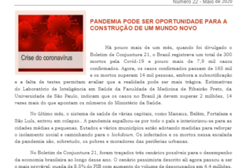 Dieese capa do boletim de conjuntura 22 maio de 2020
