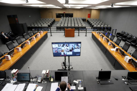 Agencia CNJ Silveira tribunal de justica sessao de videoconferencia