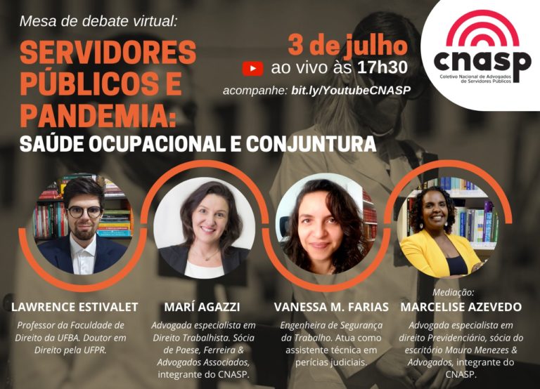 Cnasp Divulgacao de debate virtual Servidores publicos e a pandemia