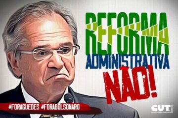 CUT Ilustracao reforma administrativa Paulo Guedes