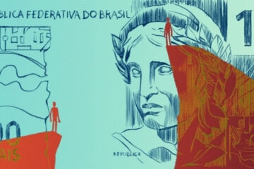 Outras Palavras ilustracao moeda real riqueza desigualdade