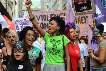 Abr Rosa manifestacao dia da mulher Sao Paulo