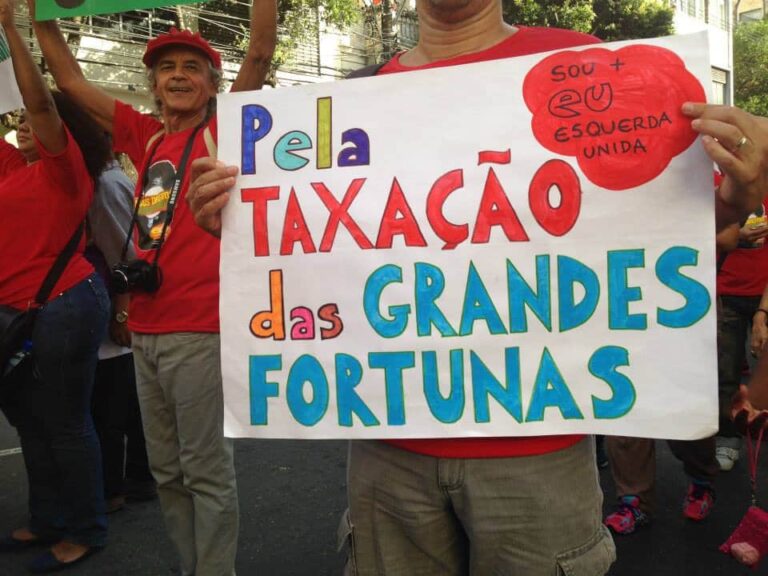 Levante popular da juventude manifestacao taxacao de grandes fortunas