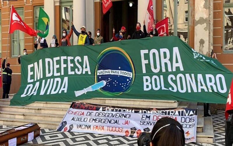 Brasil de Fato Lima manifestacao cartaz fora bolsonaro 2021 1 e1624922170602