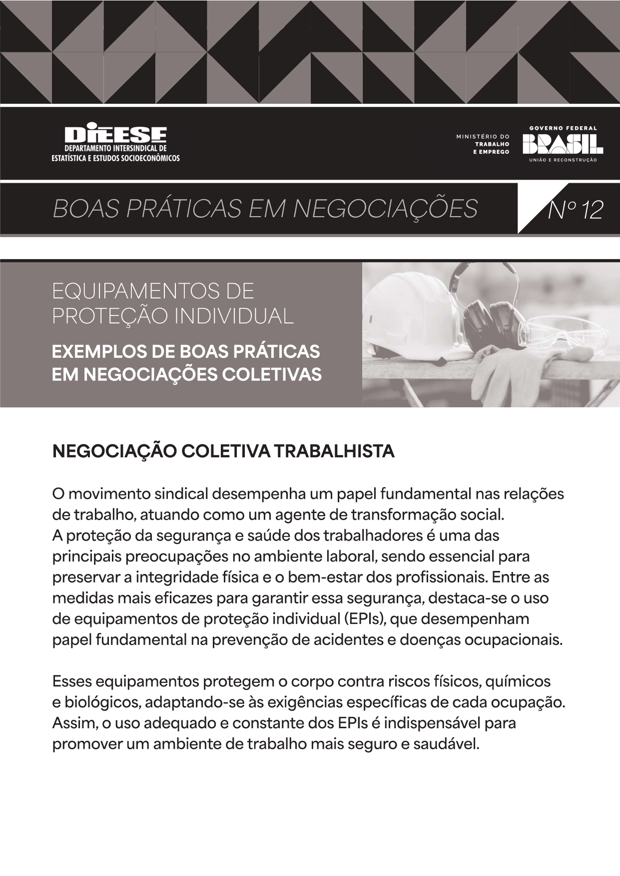 boas práticas n 12 dieese capa