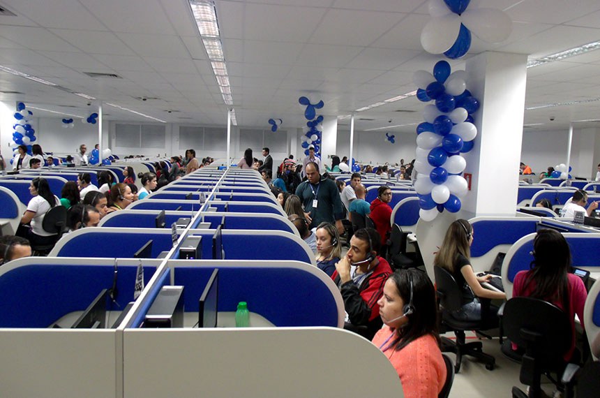 trabalhadores call center